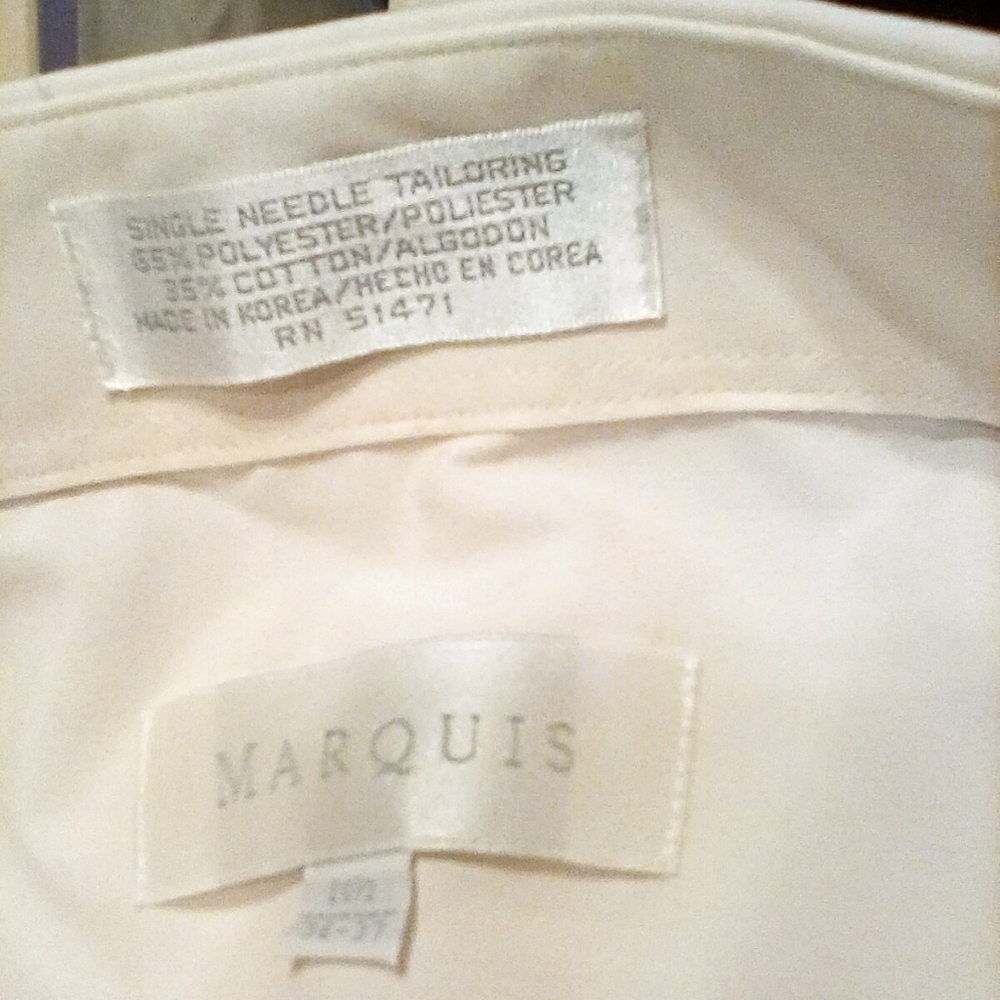 BRAND Marquis Dress Shirt For Men Made In Korea